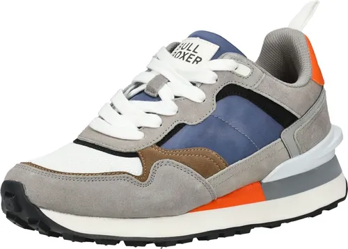 Bullboxer Sneaker Leder - Sportliche Herren-Low-Sneaker aus hochwertigem Leder mit dynamischen Farbakzenten. Die rutschhemmende Laufsohle und praktische Anziehlasche bieten Komfort für aktive Freizeitlooks.