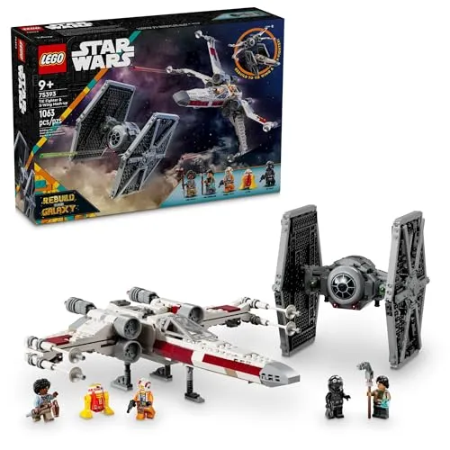 LEGO Star Wars TIE Fighter & X-Wing Mash-up Bauspielzeug-Set 75393 - Kreatives Bauset für Kinder ab 9 Jahren – Kombiniere TIE Fighter und X-Wing zu einem einzigartigen