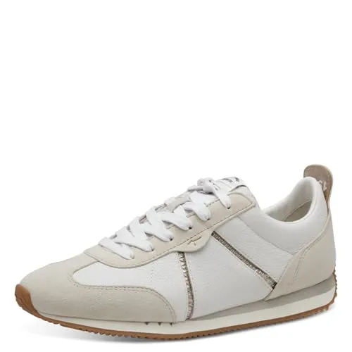 Tamaris Sneaker mit Logoaufnäher in Gold und Weiß in gold von Tamaris