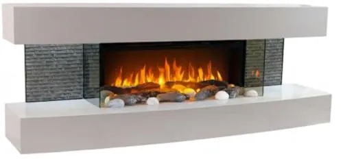 CHEMIN'ARTE Elektrokamin Lounge 2000W in weiß von Chemin'Arte