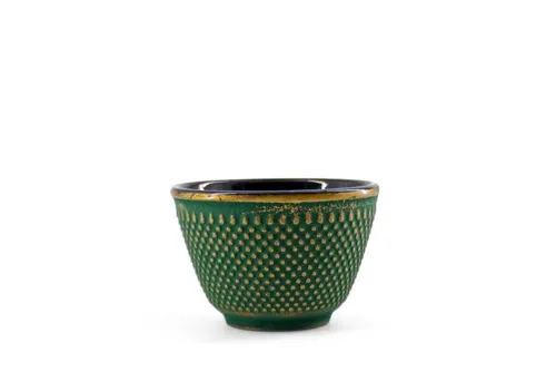 teayumi Tasse ARARE Tetsunoyunomi Gusseisentasse 120 ml Grün Gold