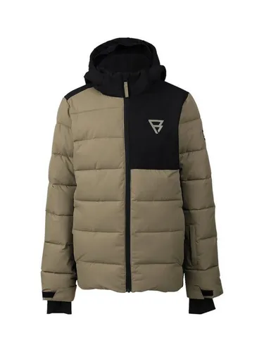 Brunotti Funktionsjacke Stortany für Jungen - Dusky Green 140 - Wetterfeste Funktionsjacke aus 100% Polyester, ideal für Schneeabenteuer und aktive Tage im Freien.