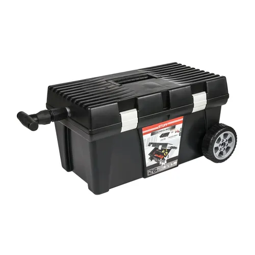 Werkzeugkoffer Werkzeugtasche leer Trolley Rollen Teleskop 62x38x32 Kunststoff