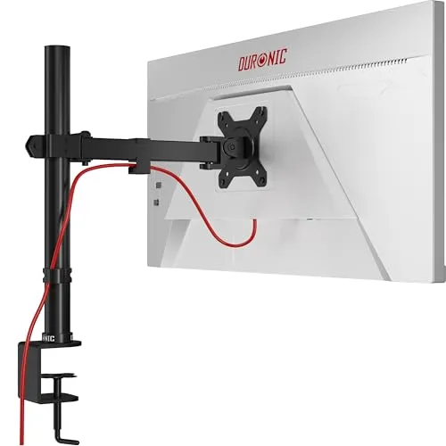 Duronic DM151X2 Monitor-Halterung - Höhenverstellbar für 13-27 Zoll Bildschirme, flexible Positionierung und ergonomischer Komfort