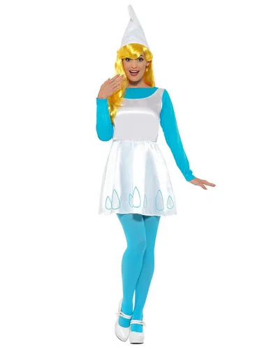 Kostüm Schlumpfine Kostüm Damen weiß blau