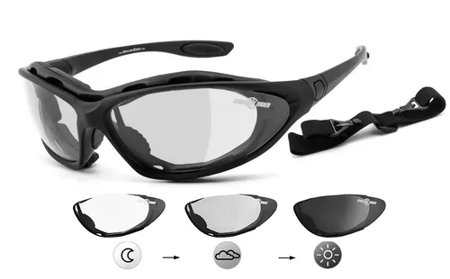 Chillout Rider® Bikerbrille CR002-as | Selbsttönend und Antibeschlag - Sportbrillen mit selbsttönenden Gläsern und Antibeschlagbeschichtung, windabweisend für optimalen Fahrkomfort. Ideal für Biker – leicht und ergonomisch für perfekten Sitz.