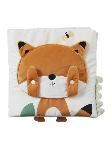 vertbaudet Schmusetuch Baby Motorik-Stoffbuch - Stilltücher mit Motorik-Funktion: Fördert Geschicklichkeit und Konzentration durch verschiedene Verschluss-Formen. Ideal für die frühkindliche Entwicklung ab Geburt.