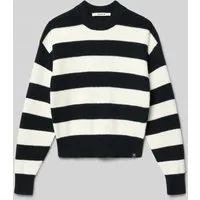 Garcia Strickpullover mit Streifen Muster schwarz 152/158 - Kinder-Pullover & Strick, atmungsaktiver Strickpullover mit stylischem Streifen-Muster für einen lässigen Look.