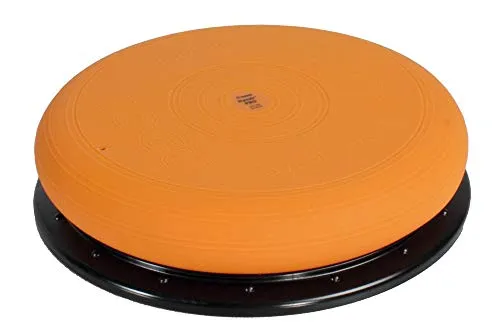 Togu Dynair Pro Balancetrainer, 36x10 cm, orange - Balanceboards, beidseitig verwendbar für sensomotorisches und koordinatives Training, ideal für Einbeinstand, Made in Germany.