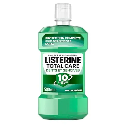 Listerine | Total Care Zahn- und Zahnfleischbad (500 ml Flasche) - Tägliche Mundpflege für gesündere Zähne und Zahnfleisch - Mundwasser für langanhaltenden frischen Atem