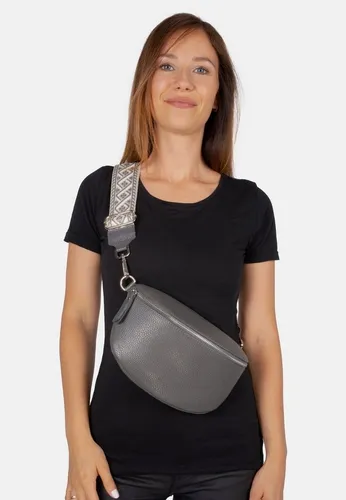 Seasons of April Umhängetasche Crossbody Bag Helen - Umhängetasche aus 100% Leder in Dark Grau, ideal für stilbewusste Frauen mit einem breiten Gurt für optimalen Tragekomfort.