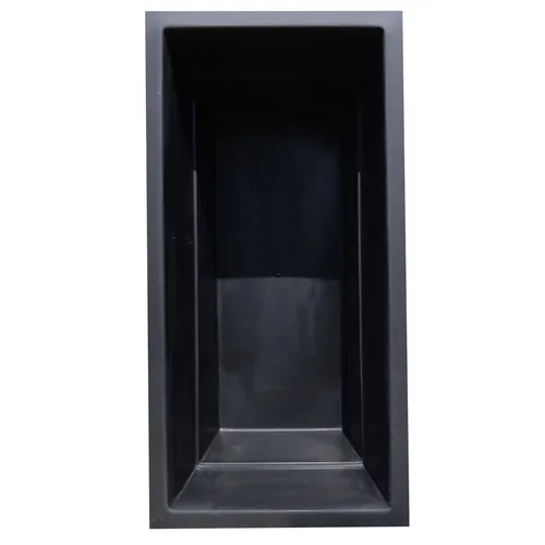 GFK Rechteckbecken (Schwarz) 240 x 120 x 100cm - Robustes GFK Teichbecken mit einfachen Installationsmöglichkeiten. Ideal für Teiche, bietet Platz für bis zu 1900 Liter Wasser. Kompakte Maße: 240 x 120 x 100 cm.
