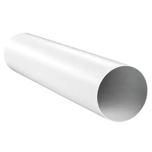 Easy Act PVC Rundrohr Ø 125 mm, Länge 500 mm, stabiles Lüftungsrohr für effiziente Luftführung