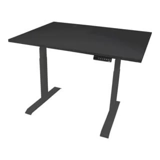 STIER Elektrisch höhenverstellbarer Schreibtisch TSR, 120x80cm - Sonstige Werkzeuge, individuell anpassbare Höhe von 595 bis 1245mm mit Doppelmotor für geräuschloses Heben und Senken – ideal für flexibles Arbeiten.