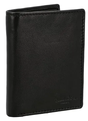 Gusti Leder Geldbörse Herren Macon I - Hochwertiges Echtleder Portemonnaie - Herren-Geldbörsen aus robustem Rindsleder mit 8 Kartenfächern und Münzfach, ideal für stilbewusste Männer. Schlankes Design für jede Hosentasche.