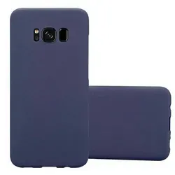Cadorabo Schutzhülle für Samsung Galaxy S8 Hülle in Blau Etui Hard Case Handyhülle Cover