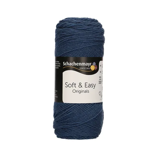 SOFT & EASY von Schachenmayr - INDIGO (00056) - 100 g / ca. 235 m Wolle