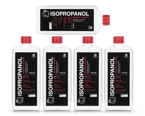 OCTOPUS Fluids Isopropanol 99,9% 5L - Tintenpatronen - Hochkonzentrierter Isopropylalkohol für gründliche Reinigung, Entfettung und vielseitige Anwendungen in Haushalt, Hobby und Industrie.