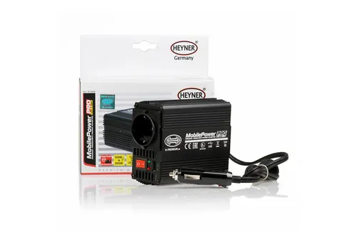 HEYNER Spannungswandler 12V 230V - 150W Wechselrichter - Zigarettenanzünder-Adapter, ideal für den Einsatz im Auto, um Geräte mit 230V anzuschließen und unterwegs Strom zu nutzen.