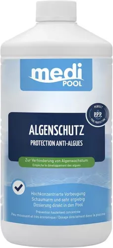 Algenschutz  schaumarm, hochkonzentriert 1 Liter mediPOOL