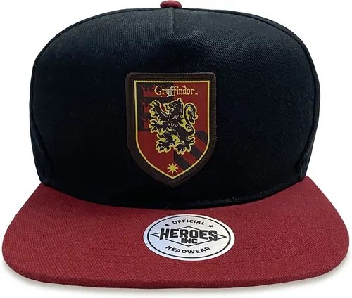 Harry Potter Gryffindor Snapback Cap Schwarz-Rot - Stylische Snapback Cap für Fans von Harry Potter. Einheitsgröße, aus strapazierfähigem Polyester und ideal für jeden Anlass.