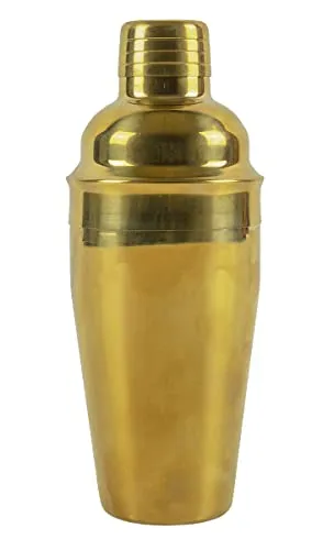 COCKTAIL SHAKER 3-teilig Gold 500ml aus Edelstahl Cocktailmixer Cocktailshaker Mischbecher Barmixer Barkeeper Bar Getränke Mixer Keeper 43