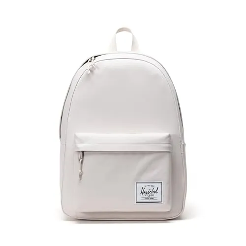 Herschel Unisex Classic XL Backpack Rucksack 30L - Off White - Robuster Rucksack aus recyceltem Polyester mit Laptopfach für 15/16 Zoll Notebooks. Bequeme, gepolsterte Schultergurte und viele Taschen für optimale Organisation.