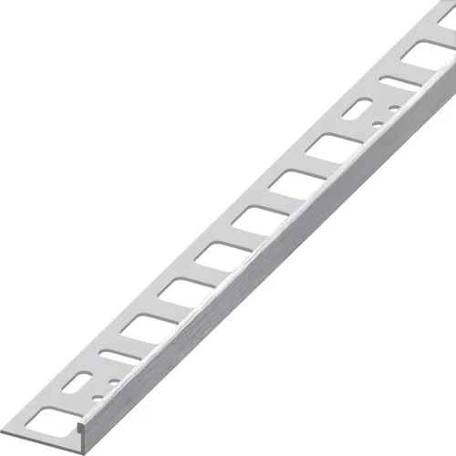 alfer Winkelprofil 1 m, 8 x 21 mm EdelStahl gebürstet edelstahl gebürstet