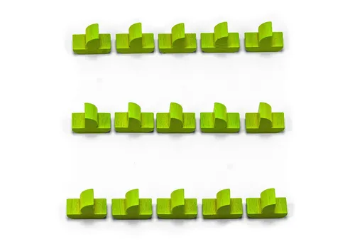 Waldfelsen Spiel – Holz-Figuren Spielfiguren Ersatz passend für Die Siedler von Catan, Spielmaterial, Verschiedene Farben