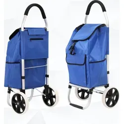 50L Aluminium Klappbarer Einkaufstrolley