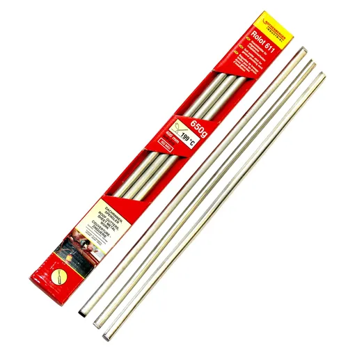 Rothenberger Lötstab Rolot 611 - 3x Weichlötstab Ø 10mm, ideal für präzises Löten und Schweißen in verschiedenen Anwendungen.