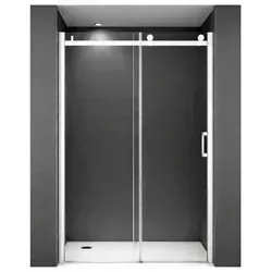 Glaswerk Westfalen Duschkabine 125x195 cm – Platzsparendes Design - Moderne Nischen-Duschkabine aus klarem ESG-Sicherheitsglas, ideal für kleine Badezimmer. Mit stabilen Aluminiumprofilen, einfacher Reinigung und komfortablem Zugang durch Schiebetürsystem. CE-zertifiziert für höchste Sicherheitsstandards.