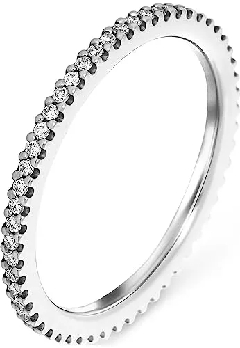 CHRIST Damen-Damenring Diamant 56, Silber 32011918 von Christ