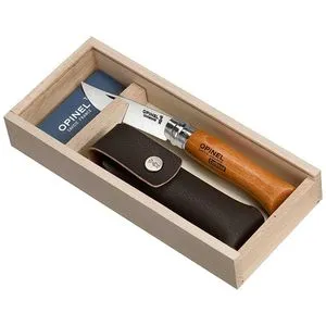 Opinel Klappmesser No.8 Carbon Geschenk-Set von Opinel