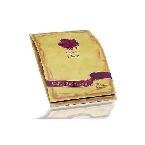 URKUNDENBLOCK A4 URKUNDE BLOCK MOTIVPAPIER NEU von Rössler