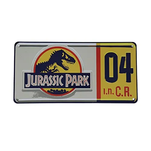 Jurassic Park - Réplique Plaque minéralogique '9.1x2.5x12.5cm'