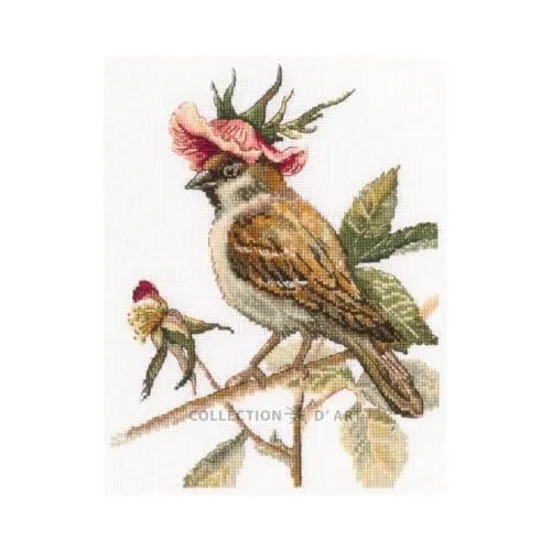 RTO Kreuzstich Stickpackung Blumenhut Zählmuster