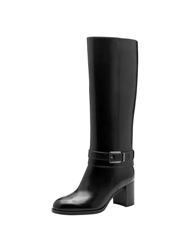 Tamaris Damen Stiefel Leder schwarz 40 in schwarz von Tamaris