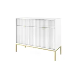 Sideboard Vellore, grau, 104 cm Breite in gold von Selsey