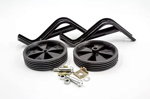 vhbw 2X Stützräder mit Drehschutz für 16 Zoll Kinderfahrrad - Universal Hilfsräder für Fahrrad, Schwarz