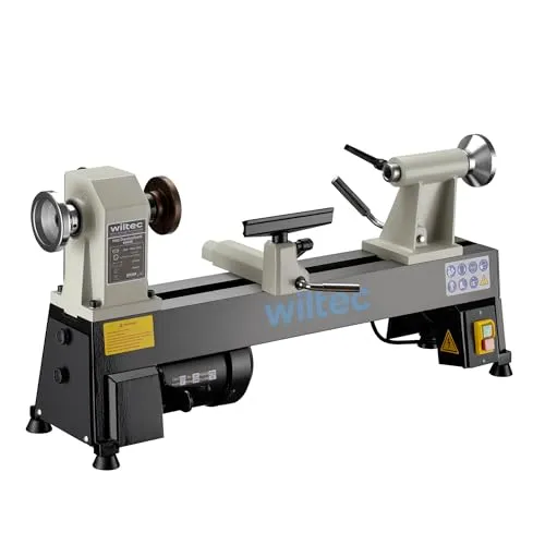 Wiltec Drechselbank 370 W mit variabler Drehzahl von Wiltec