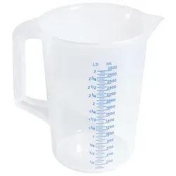 Contacto Messbecher, transparent 3 l