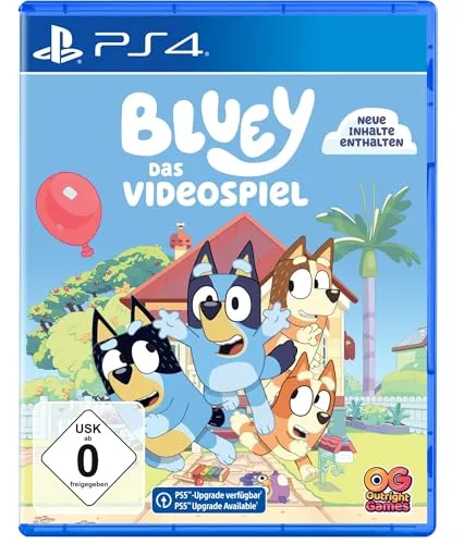 Bluey: Das Videospiel - PS4, Neu & OVP - PC- & Videospiele, erlebe spannende Action & Abenteuer mit Bluey auf der PlayStation 4 im Multiplayer- und Singleplayer-Modus!