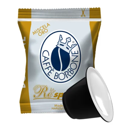 CAFFÈ BORBONE RESPRESSO - MISCELA ORO - Box 50 NESPRESSO KOMPATIBLE KAPSELN 5g