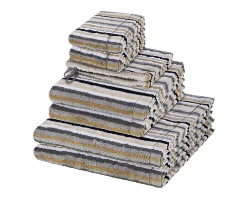 Cawö Handtuch Set Lifestyle, Walkfrottee in grau von Cawö