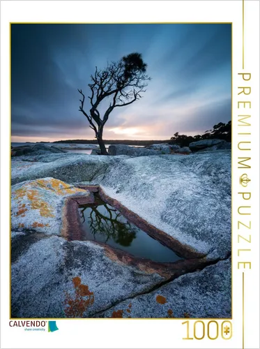 CALVENDO Puzzle Bay of Fires - Tasmanien 1000 Teile - Klassisches Puzzle mit beeindruckendem Motiv aus dem Kalender