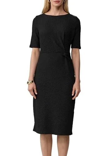 s.Oliver Strukturiertes Slim-Fit-Kleid mit Knotendetail von s.Oliver