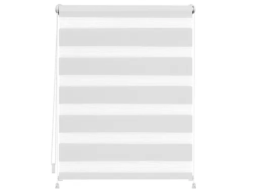 LICHTBLICK Duo-Rollo Klemmfix, ohne Bohren, verspannt, blickdicht (Weiß, 45 x 150 cm)