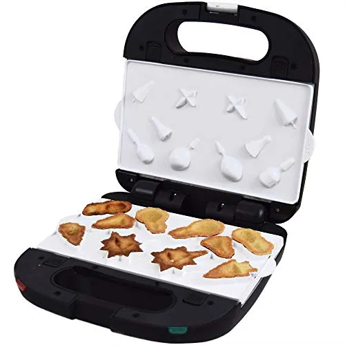 Syntrox Germany X-Mas Waffeleisen SM-1500W mit keramischen Backplatten