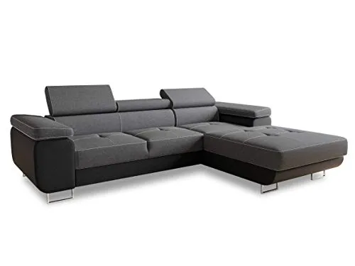 Ecksofa Divo mit Schlaffunktion - Sofas & Couches – Vielseitiges Ecksofa mit Schlaffunktion und Bettkasten, ideal für Gästeübernachtungen und optimalen Komfort.